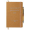 Carnet de notes relié en cuir recyclé de 5,5