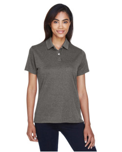 Polo pour femme en piqué chiné Jet Pima-TechMC de Devon & Jones