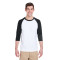 T-shirt pour adulte à manches raglan 3/4 Heavy CottonMC 8,8 oz/verge de GildanMD