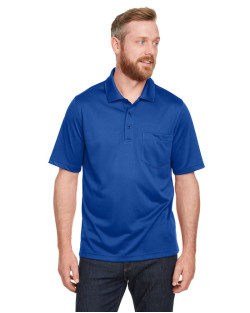 Advantage - Polo pour homme à manches longues avec poche avec protection contre les accrocs Plus